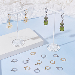 100Pcs 2 Colors 304 Stainless Steel Leverback Earring Findings&nbsp;STAS-ME0001-23
