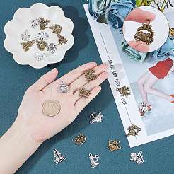 Tibetan Style Alloy Pendant Rhinestone Settings&nbsp;PALLOY-SC0001-74