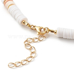 Polymer Clay Heishi Beaded Necklaces&nbsp;NJEW-JN03504-04