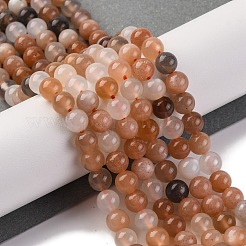 Natural Sunstone Beads Strands&nbsp;G-K310-C08-6mm