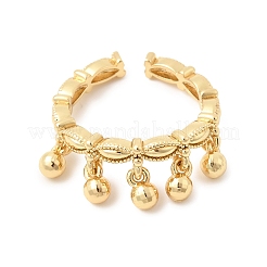 Brass Cuff Open Rings&nbsp;RJEW-P182-07G
