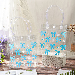Rectangle Transparent Printed PVC Plastic Gift Tote Bags&nbsp;ABAG-TADJ0002-002F