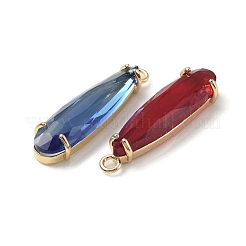 Brass with K9 Glass Pendants&nbsp;KK-C024-66KCG