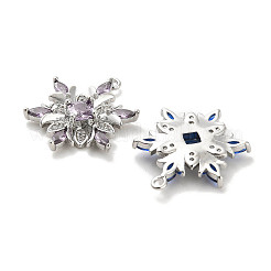 Brass Micro Pave Colorful Cubic Zirconia Pendants&nbsp;KK-C054-01P