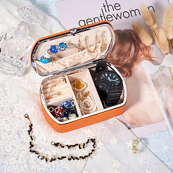 PU Leather Jewelry Storage Box&nbsp;LBOX-TAC0001-01B
