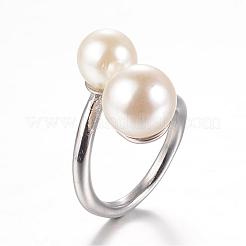 304 Stainless Steel Finger Rings&nbsp;STAS-G067-09
