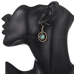 Paua Shell Dangle Earrings&nbsp;EJEW-JE06981