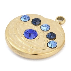 304 Stainless Steel Rhinestone Pendants&nbsp;STAS-L022-474G