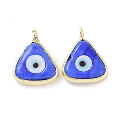 Handmade Evil Eye Lampwork Charms&nbsp;ZIRC-F136-07G-06