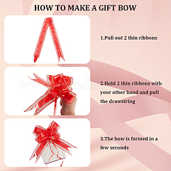 Plastic Bowknot Pull Bows&nbsp;AJEW-WH20064-74A