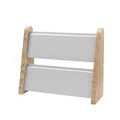2-Tier PU Leather Pendant & Necklace Display Stands&nbsp;NDIS-F004-01B