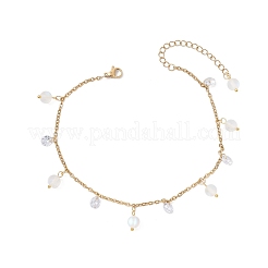 304 Stainless Steel Link Chain Anklets&nbsp;AJEW-AN00699-02