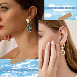 20Pcs 304 Stainless Steel Clip-on Earring Converters Findings&nbsp;STAS-SC0021-49