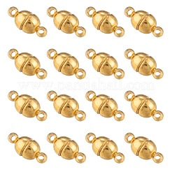 Brass Magnetic Clasps with Loops&nbsp;X-KK-D331-G-NF