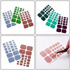 Solid Color Full-Cover Glitter Toenail Wraps&nbsp;MRMJ-N011-36-M