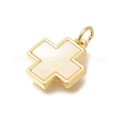 Brass Micro Pave Cubic Zirconia Pendants&nbsp;KK-R002-09G