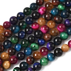 Natural Tiger Eye Beads Strands&nbsp;X-G-G101-6mm-6