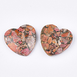 Synthetic Gold Line Regalite/Imperial Jasper/Sea Sediment Jasper Pendants&nbsp;G-S329-068E