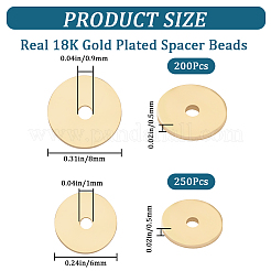 450Pcs 2 Style Brass Spacer Beads&nbsp;KK-CN0002-49
