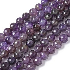 Natural Amethyst Beads Strands&nbsp;G-M445-8MM-01B