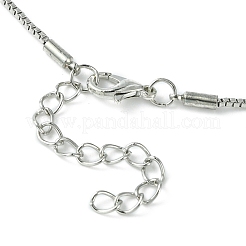 Cubic Zirconia Fairy with Heart Pendant Necklace with Box Chains&nbsp;NJEW-C004-01B