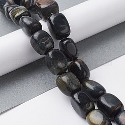 Natural Blue Tiger Eye(Dyed & Heated) Beads Strands&nbsp;G-C110-B01-01