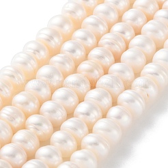 Natural Cultured Freshwater Pearl Beads Strands&nbsp;PEAR-I007-02N-04C