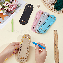 5Pcs 5 Colors PU Imitation Leather Bag Bottoms&nbsp;FIND-CL0001-87B