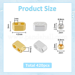 DIY Rectangle & Round Non-magnetic Synthetic Hematite & Brass Beads Jewelry Making Findings Kits&nbsp;DIY-HS0001-09