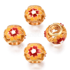 Alloy Enamel European Beads&nbsp;KK-N238-068B