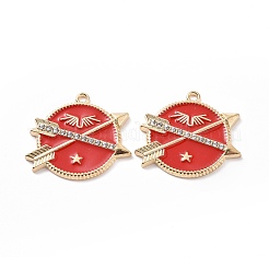 Alloy Enamel Pendants&nbsp;ENAM-G213-06LG-01