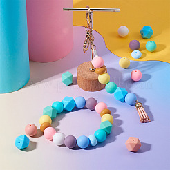 DIY Silicone Beaded Stretch Bracelets Making Kits&nbsp;DIY-TA0010-15