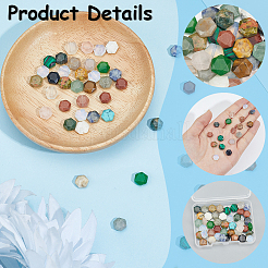 50Pcs Cherry Quartz Glass & Synthetic Goldstone & Natural Green Aventurine & Tiger Eye Beads&nbsp;G-SC0003-72