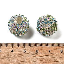 Sparkle Glass Rhinestone Round Beads&nbsp;OACR-S048-01F