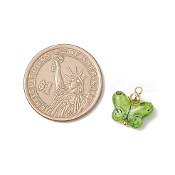 Brass Glass Charms&nbsp;PALLOY-JF04531