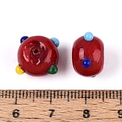 Handmade Lampwork Bumpy Beads&nbsp;LAMP-ZX003-07-02