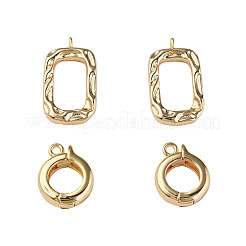 Brass Fold Over Clasps&nbsp;KK-N233-257