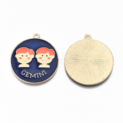 Alloy Enamel Pendants&nbsp;ENAM-S126-031D-RS