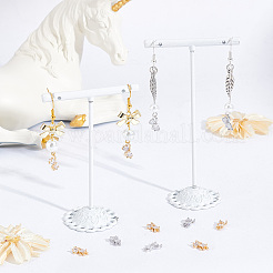 12Pcs 2 Style Brass Cubic Zirconia Charms&nbsp;KK-SC0003-24