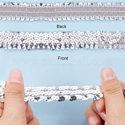 Plastic Paillette Elastic Trim&nbsp;PVC-PH0001-12