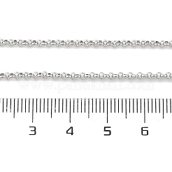 Tarnish Resistant Trendy Unisex 304 Stainless Steel Cross Rolo Chain Necklaces&nbsp;NJEW-L043A-09P