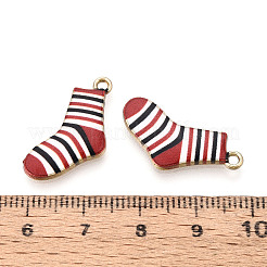 Alloy Enamel Christmas Theme Pendants&nbsp;PALLOY-CJC0007-31B