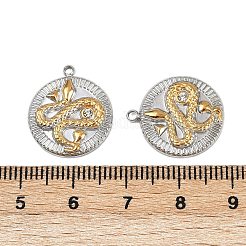 304 Stainless Steel Rhinestone Pendants&nbsp;STAS-L290-59GP