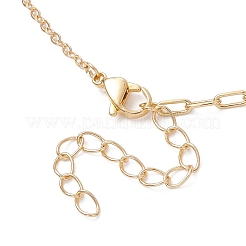 Brass Cable Chain Paperclip Chain Necklace Making&nbsp;AJEW-JB01468