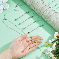 12Pcs 2 Styles Brass Cable Chains Necklaces Making&nbsp;NJEW-HS00014