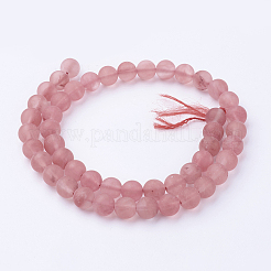 Watermelon Stone Glass Bead Strands&nbsp;G-G735-44F-8mm