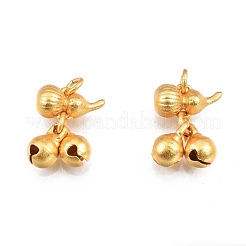Christmas Brass Bell Charms&nbsp;KK-N232-509