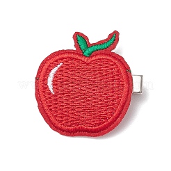 Cloth Apple Alligator Hair Clips&nbsp;PHAR-JH00127