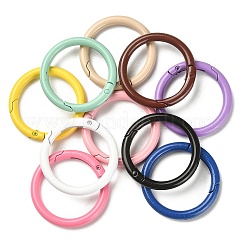 10Pcs Spray Painted Alloy Spring Gate Rings&nbsp;FIND-YW0001-62