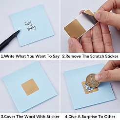 Paper Coated Scratch Off Film Password Sticker&nbsp;DIY-WH20081-062A